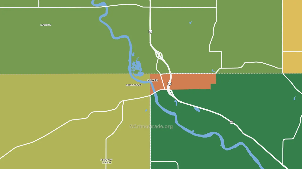 52553, IA Map of Drug-Related Crime Rates