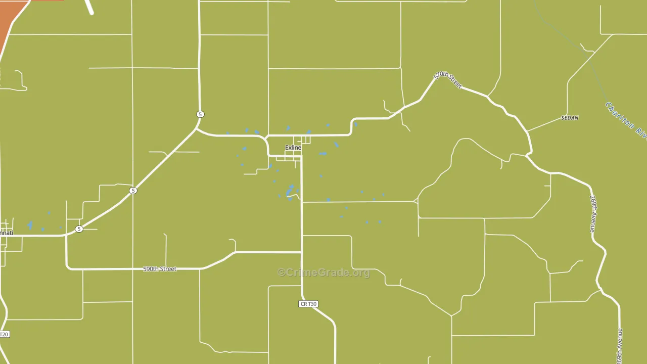 52555, IA Map of Drug-Related Crime Rates
