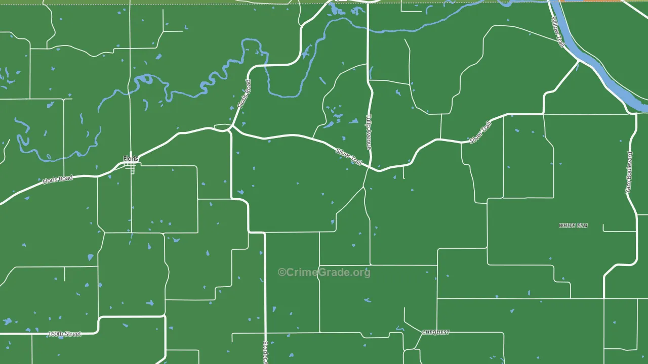 52560, IA Map of Drug-Related Crime Rates