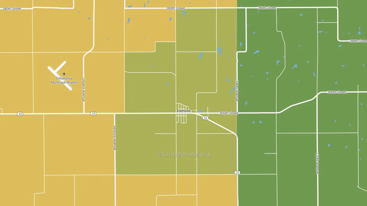 52561, IA Map of Drug-Related Crime Rates