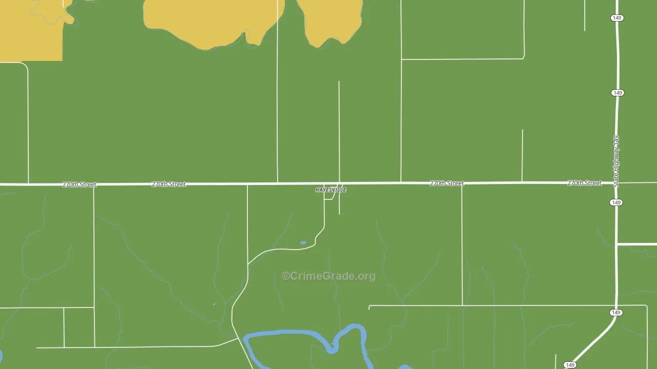 52562, IA Map of Drug-Related Crime Rates