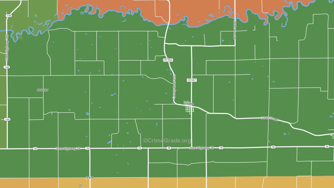 52576, IA Map of Drug-Related Crime Rates
