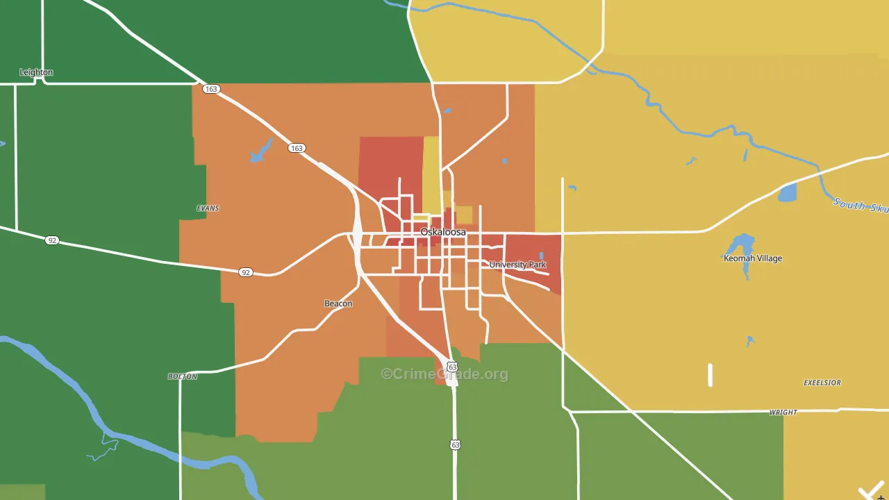 52577, IA Map of Drug-Related Crime Rates
