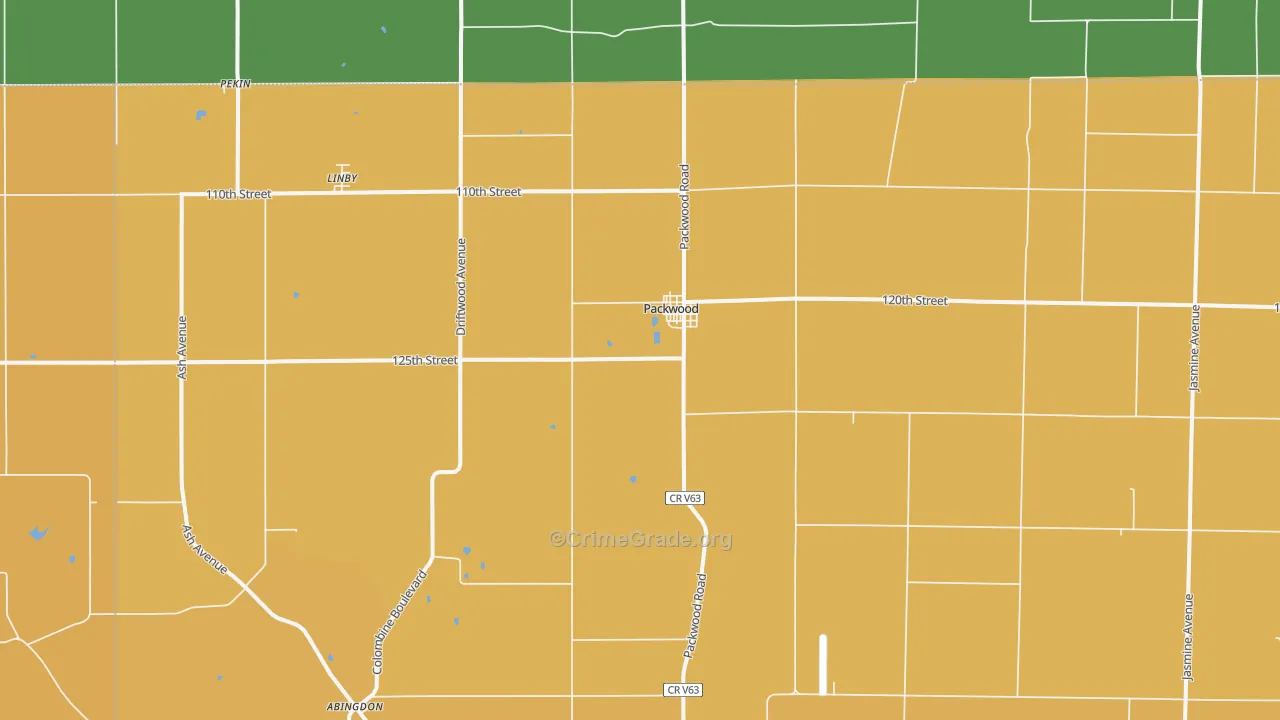 52580, IA Map of Drug-Related Crime Rates