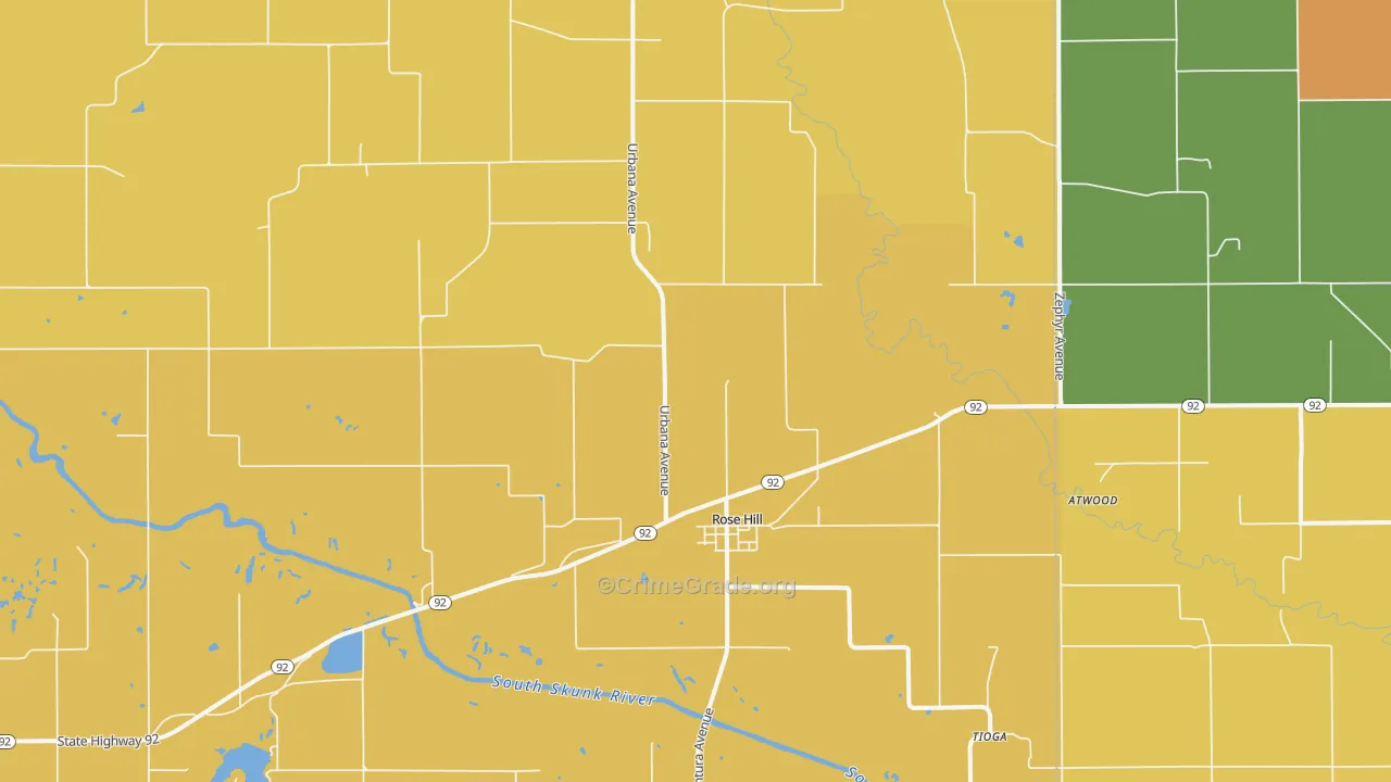 52586, IA Map of Drug-Related Crime Rates