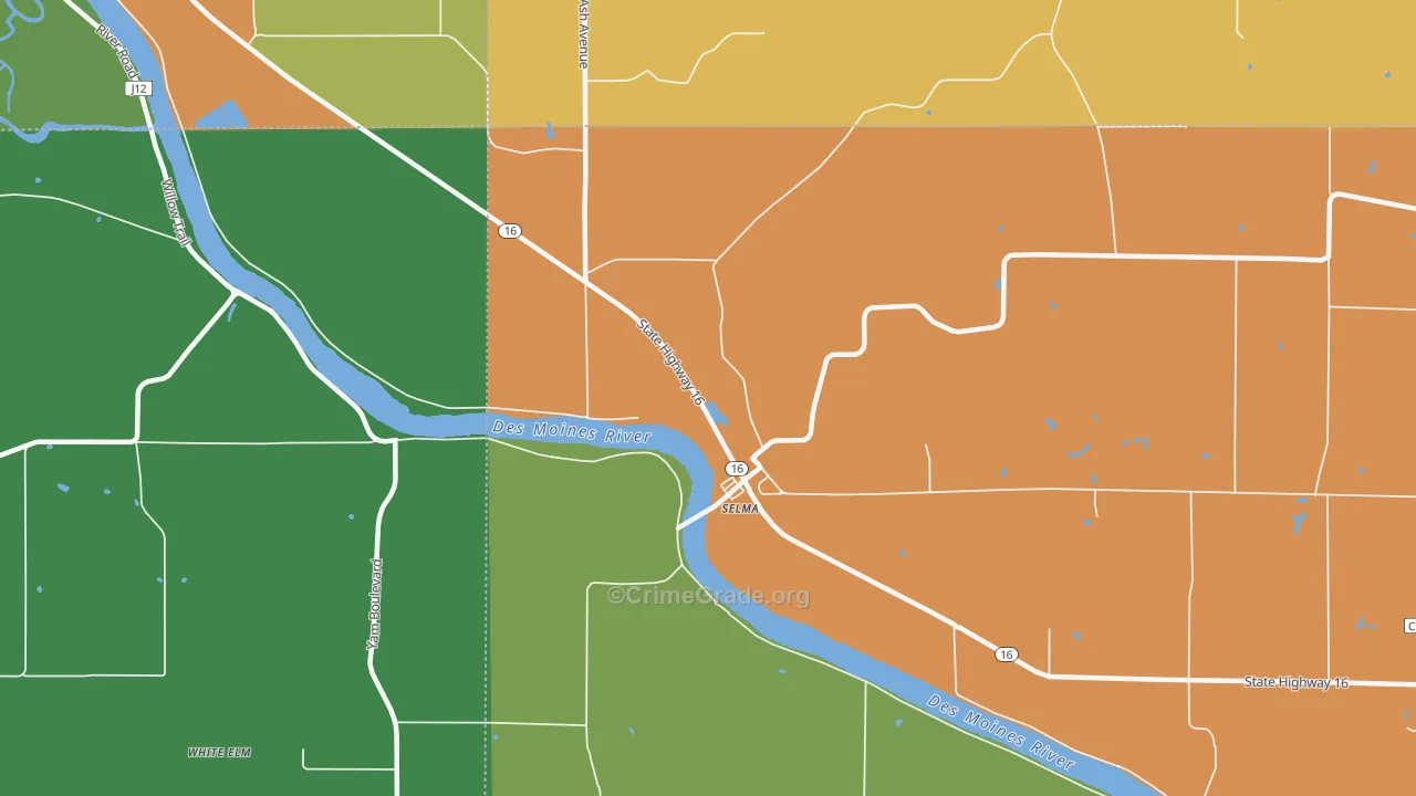52588, IA Map of Drug-Related Crime Rates