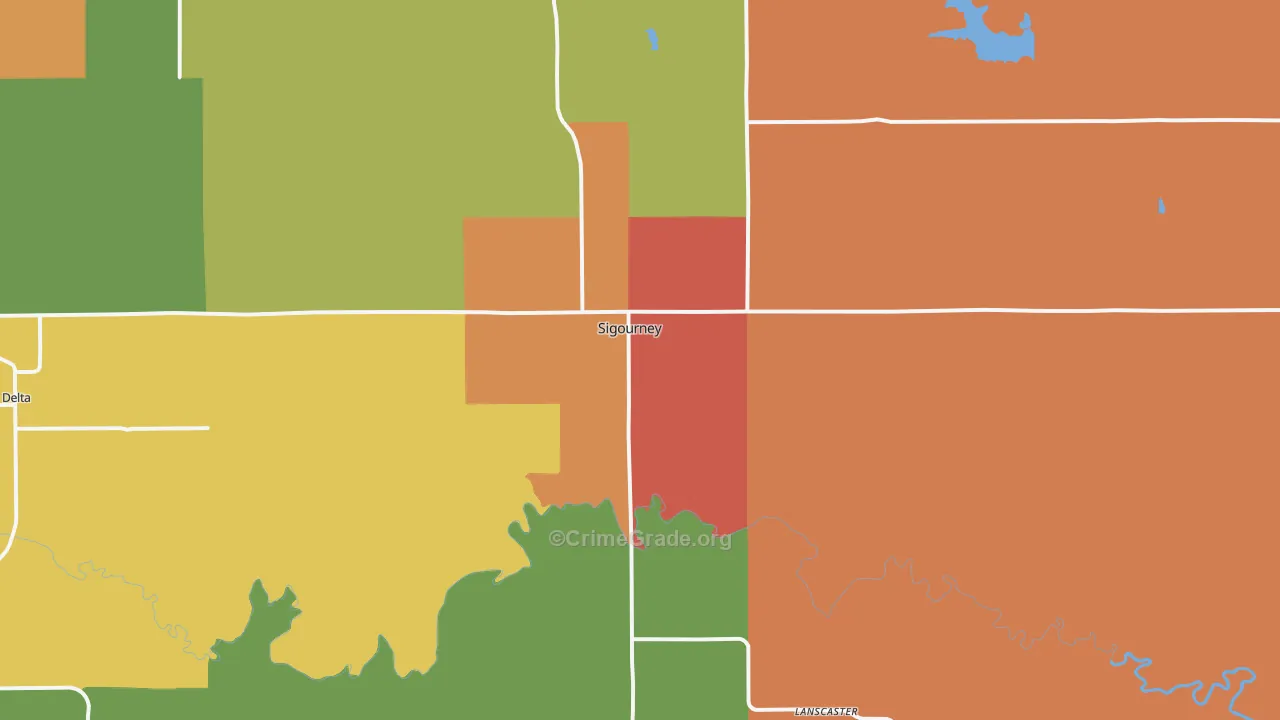 52591, IA Map of Drug-Related Crime Rates