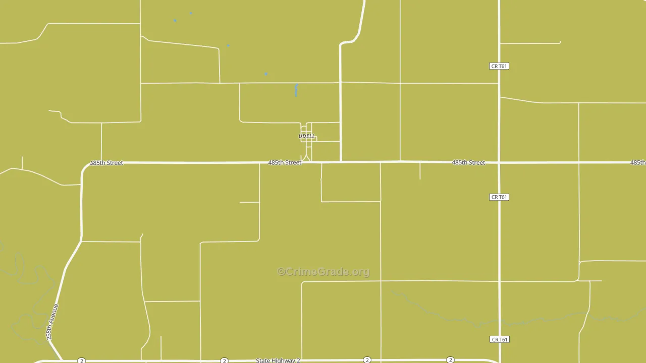 52593, IA Map of Drug-Related Crime Rates