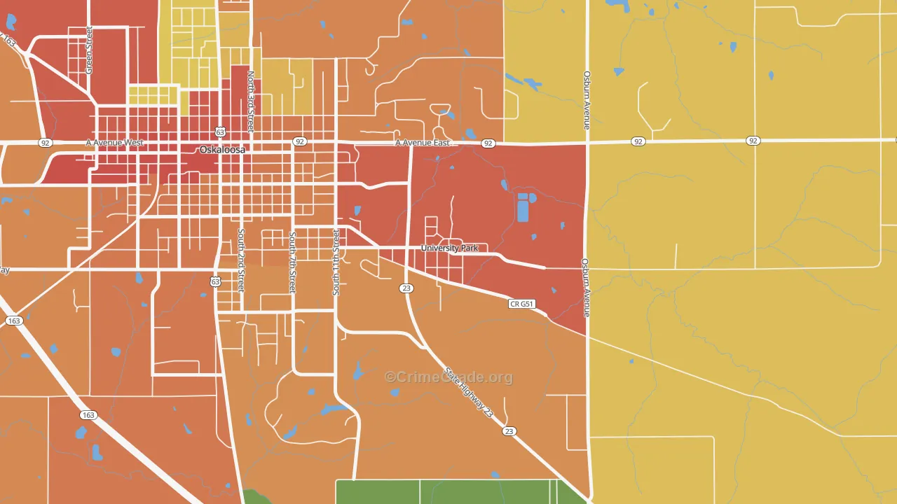 52595, IA Map of Drug-Related Crime Rates