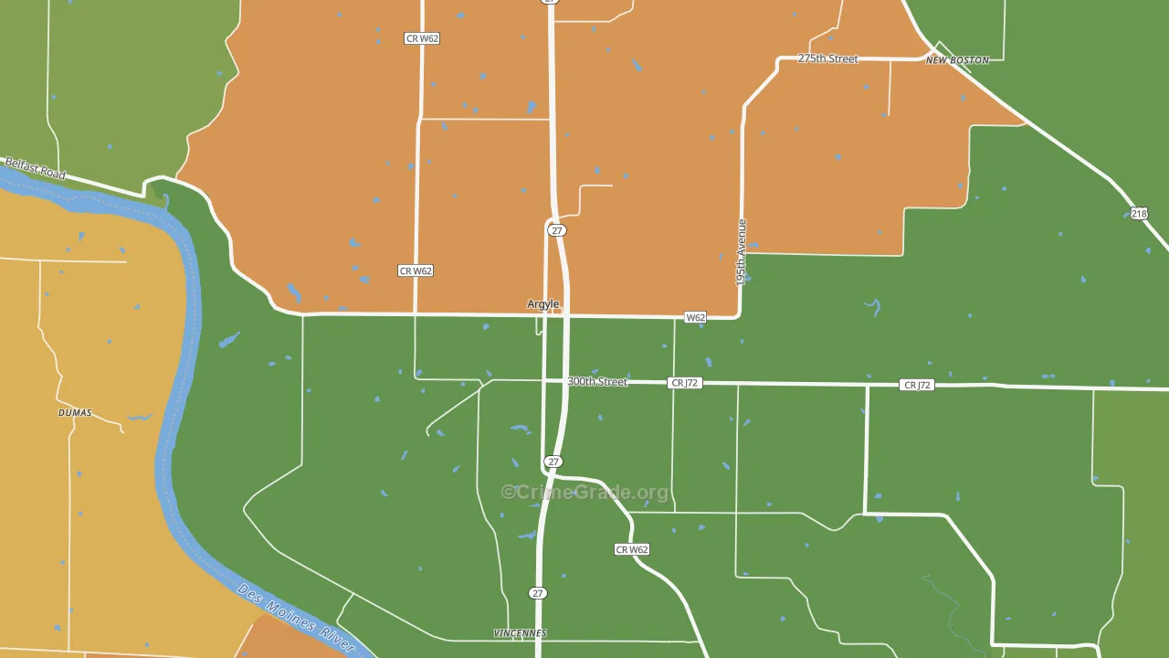 52619, IA Map of Drug-Related Crime Rates