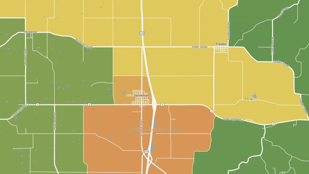 52625, IA Map of Drug-Related Crime Rates