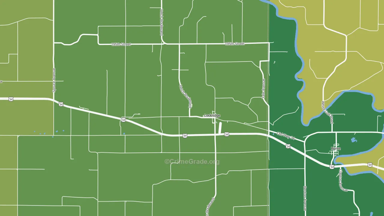 52635, IA Map of Drug-Related Crime Rates