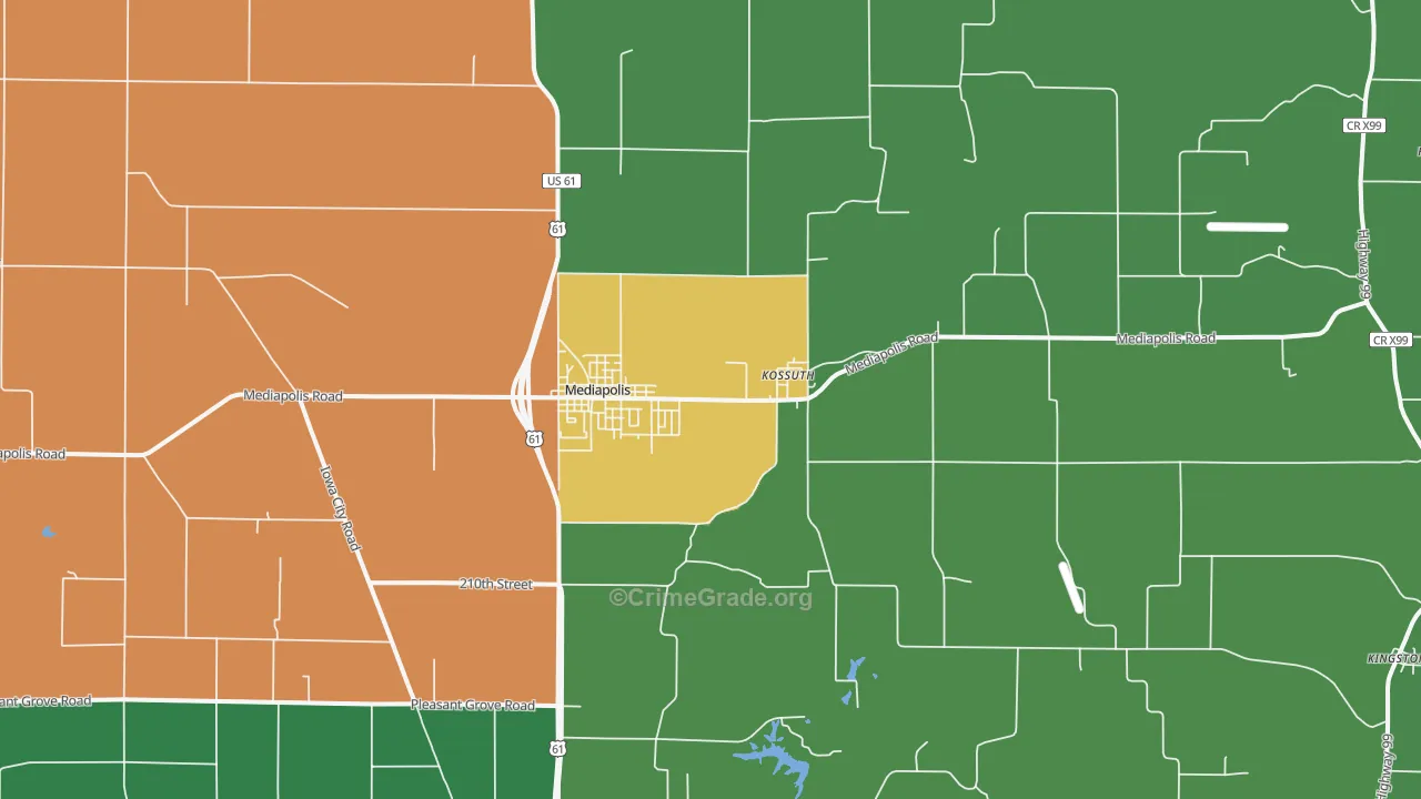 52637, IA Map of Drug-Related Crime Rates