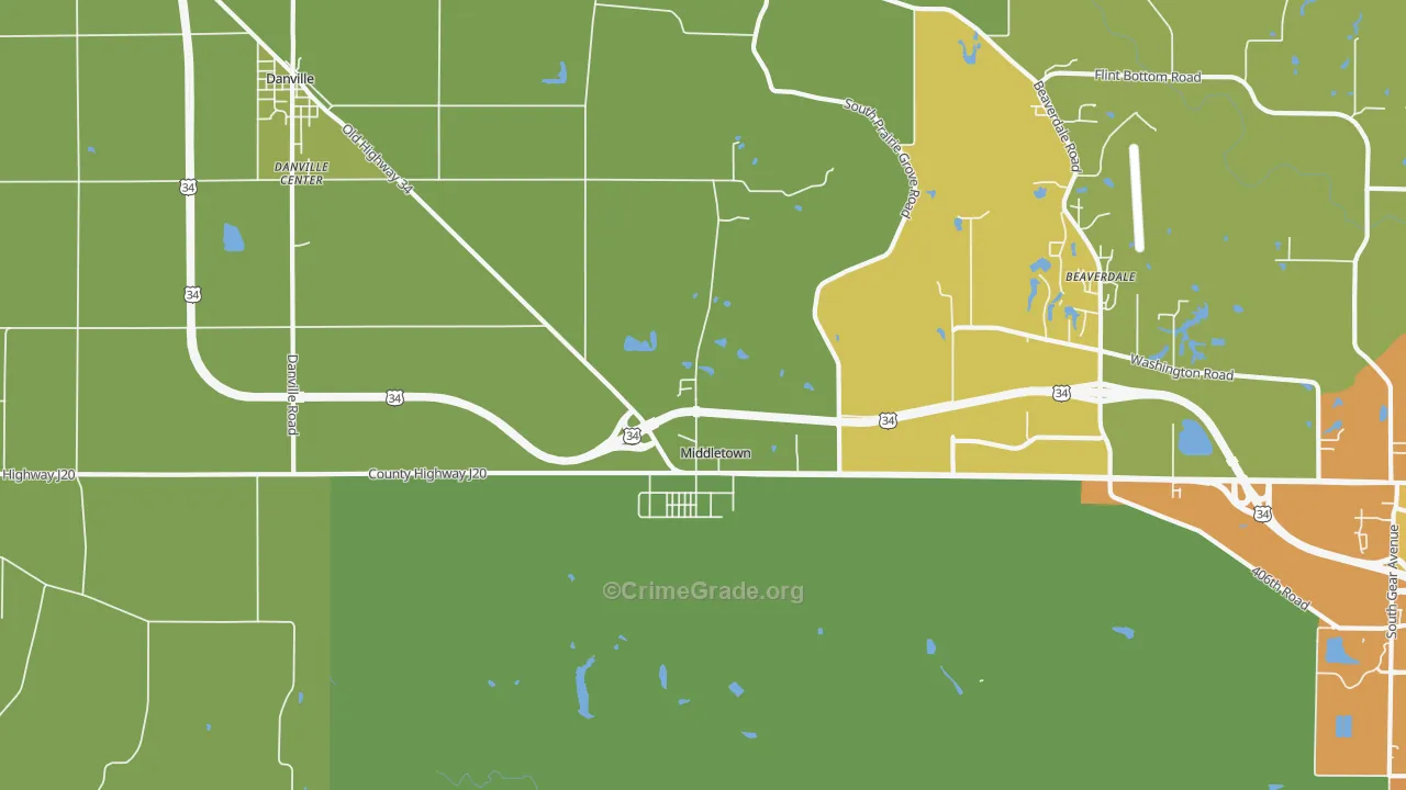 52638, IA Map of Drug-Related Crime Rates