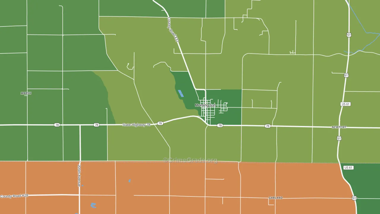 52640, IA Map of Drug-Related Crime Rates