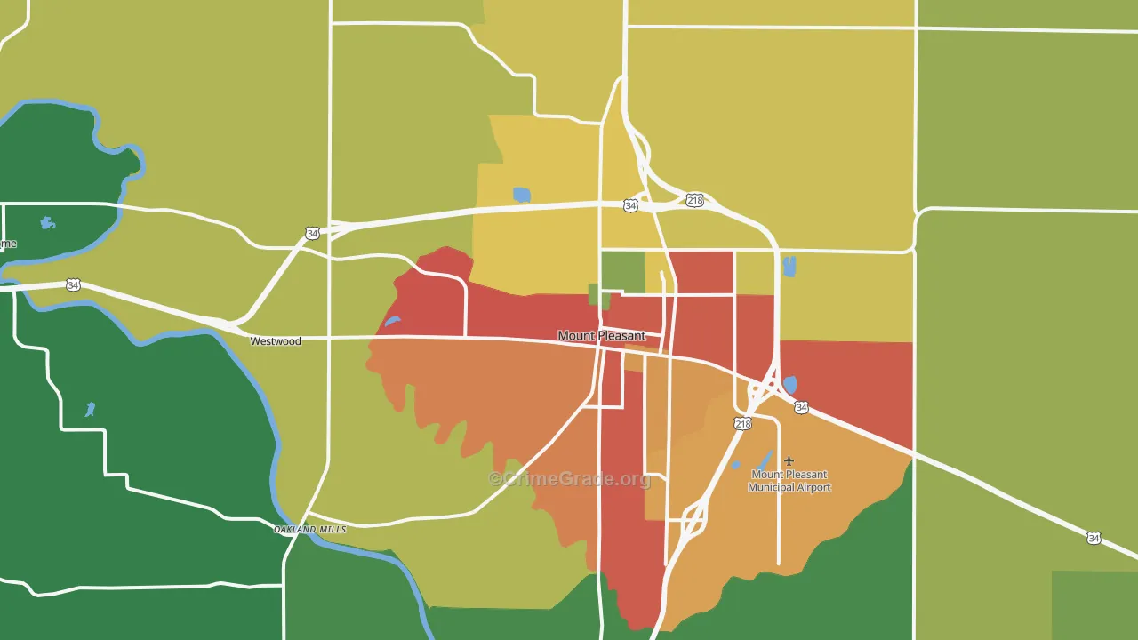 52641, IA Map of Drug-Related Crime Rates