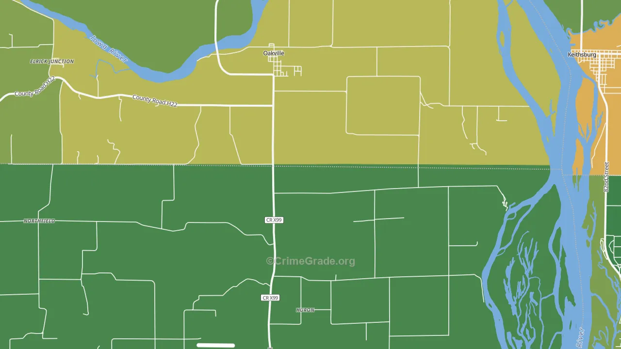 52646, IA Map of Drug-Related Crime Rates
