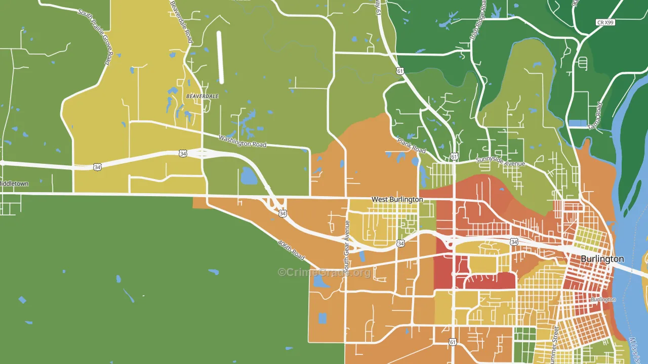 52655, IA Map of Drug-Related Crime Rates