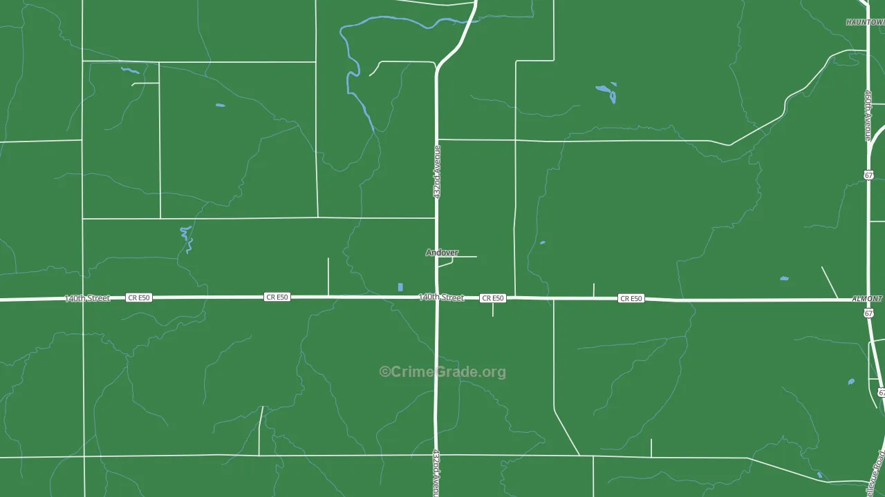 52701, IA Map of Drug-Related Crime Rates