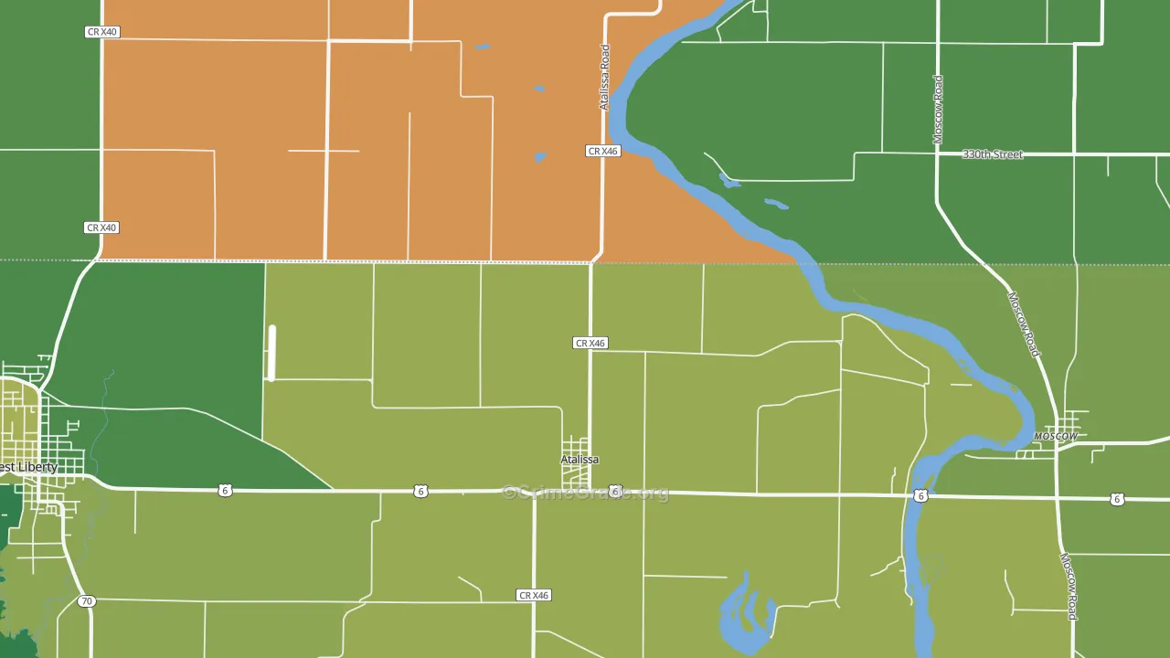52720, IA Map of Drug-Related Crime Rates