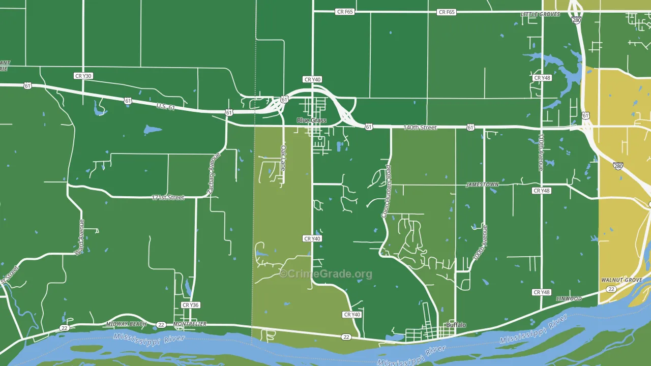52726, IA Map of Drug-Related Crime Rates