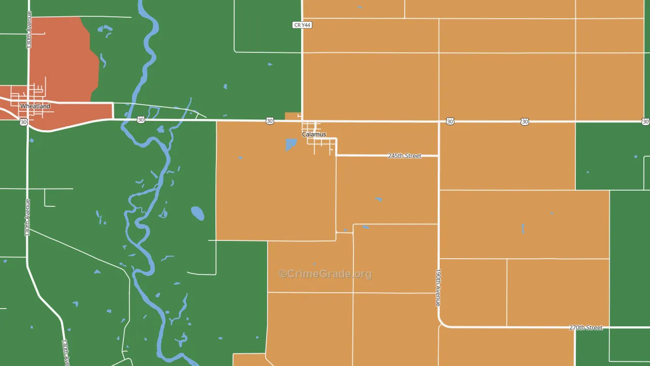 52729, IA Map of Drug-Related Crime Rates