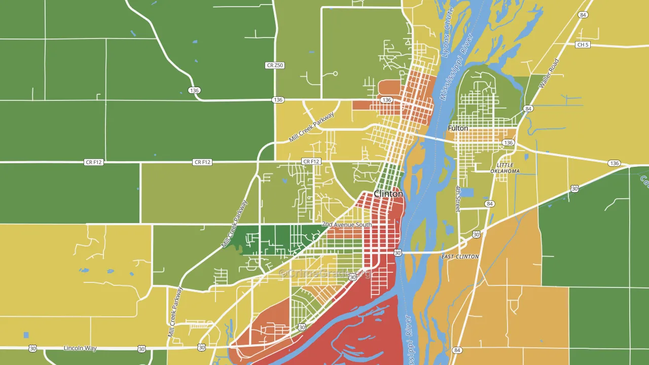 52732, IA Map of Drug-Related Crime Rates