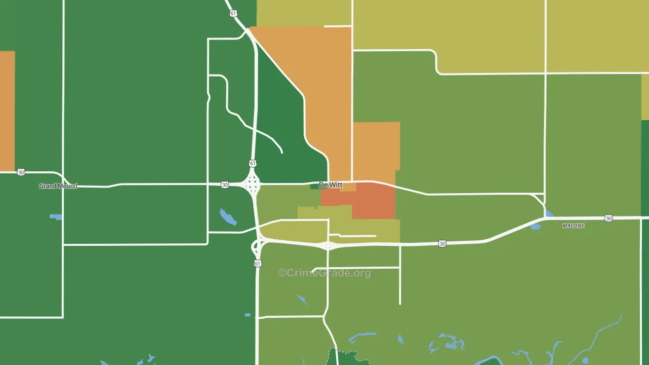 52742, IA Map of Drug-Related Crime Rates