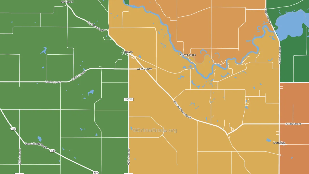 52745, IA Map of Drug-Related Crime Rates