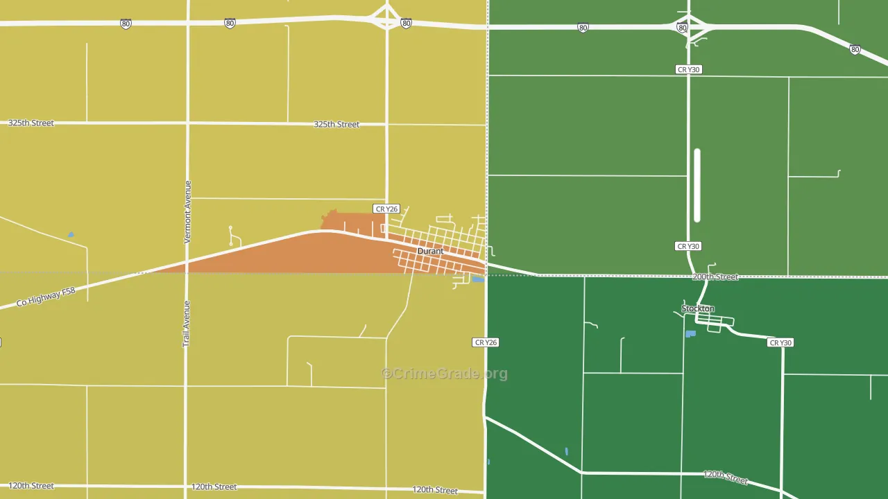52747, IA Map of Drug-Related Crime Rates