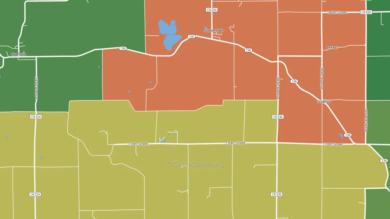52750, IA Map of Drug-Related Crime Rates