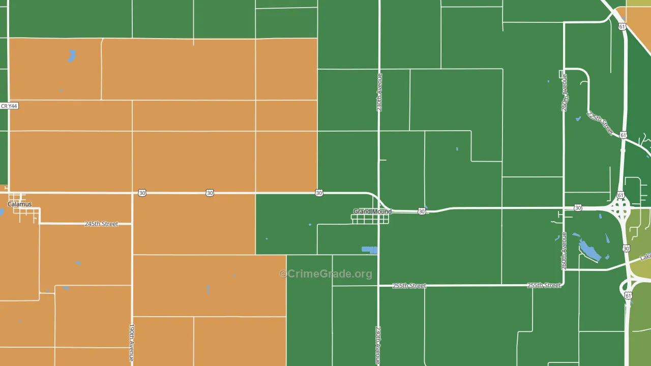 52751, IA Map of Drug-Related Crime Rates