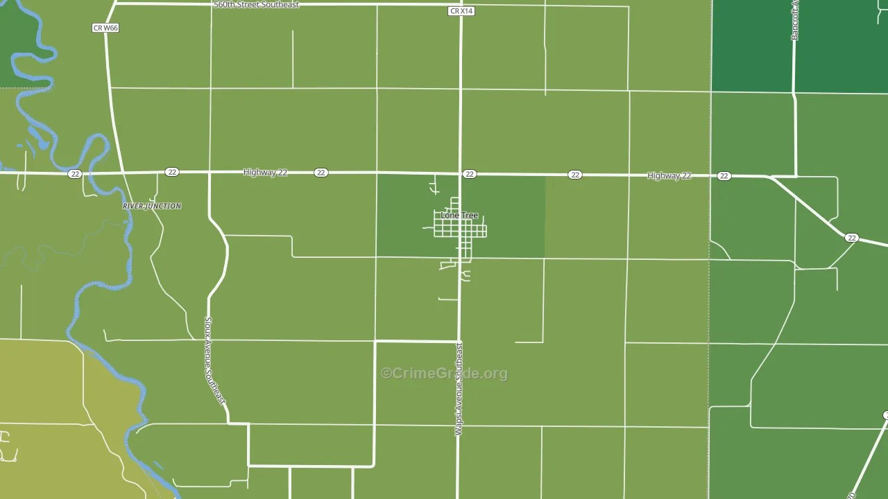 52755, IA Map of Drug-Related Crime Rates