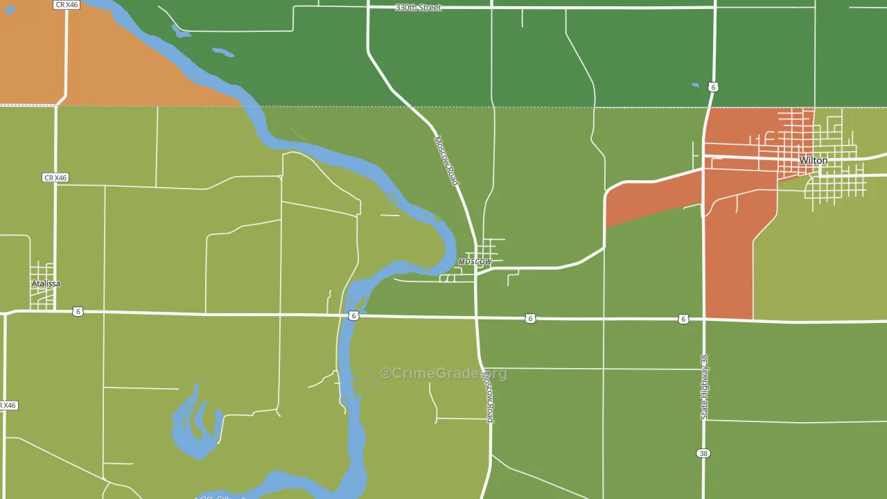 52760, IA Map of Drug-Related Crime Rates
