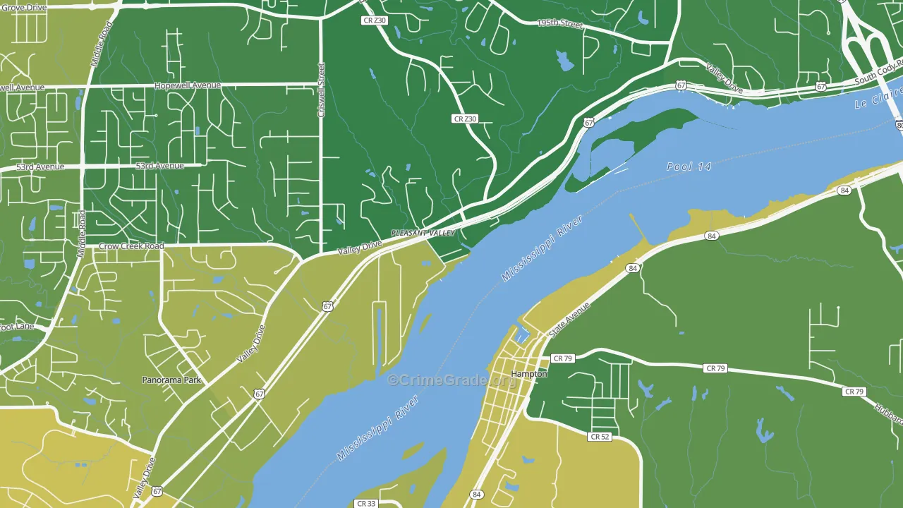 52767, IA Map of Drug-Related Crime Rates