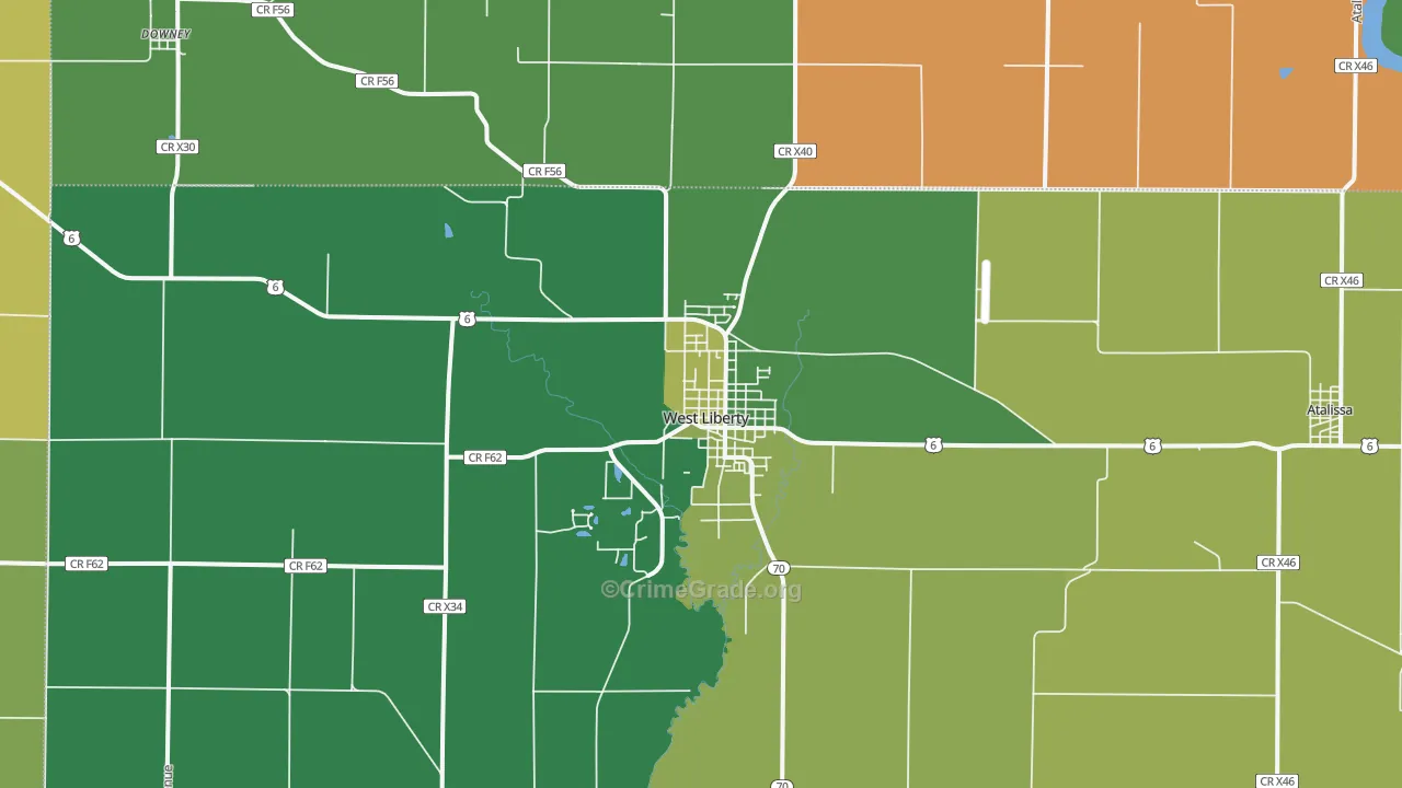 52776, IA Map of Drug-Related Crime Rates