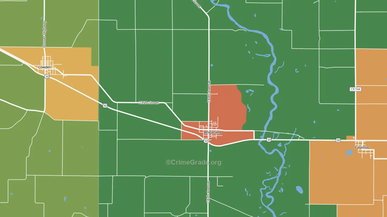 52777, IA Map of Drug-Related Crime Rates