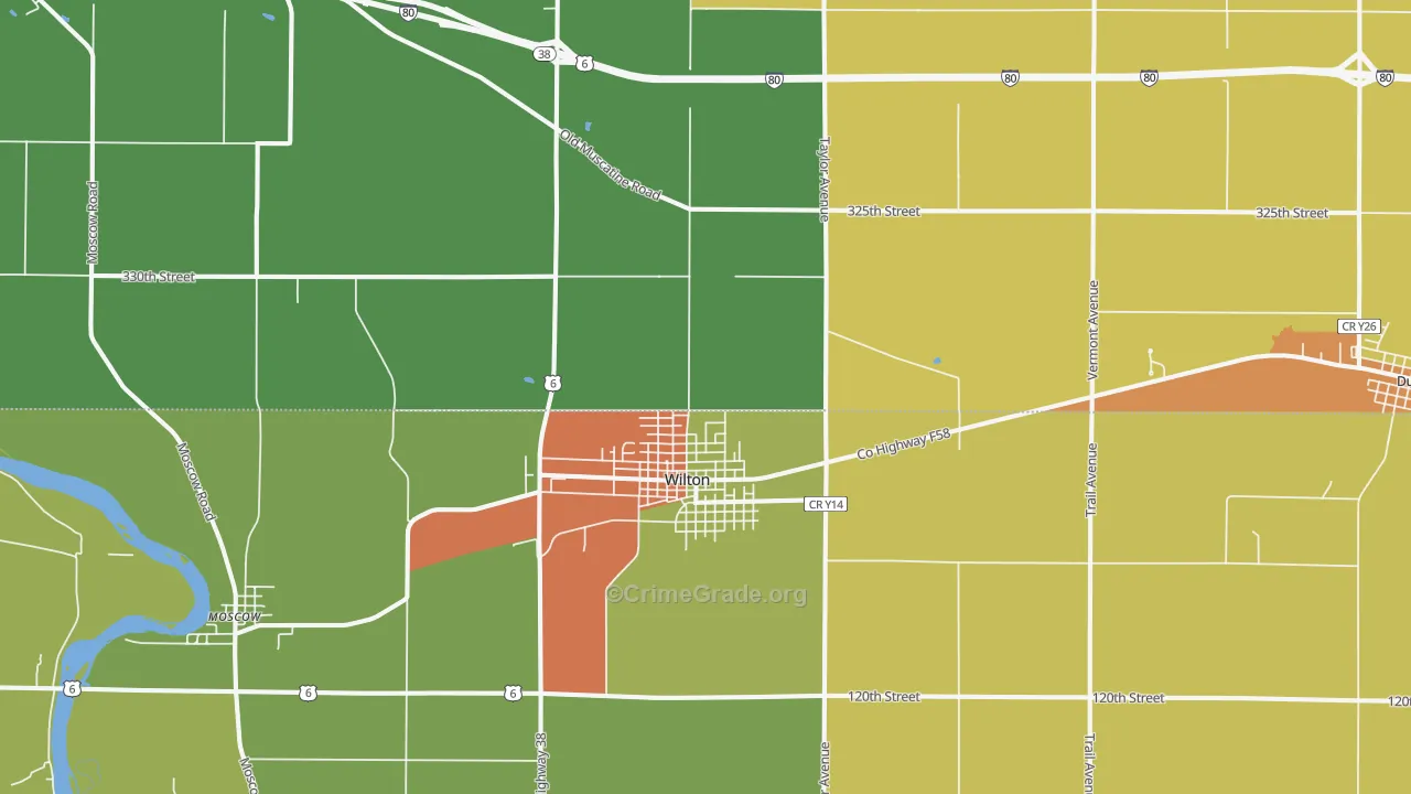 52778, IA Map of Drug-Related Crime Rates