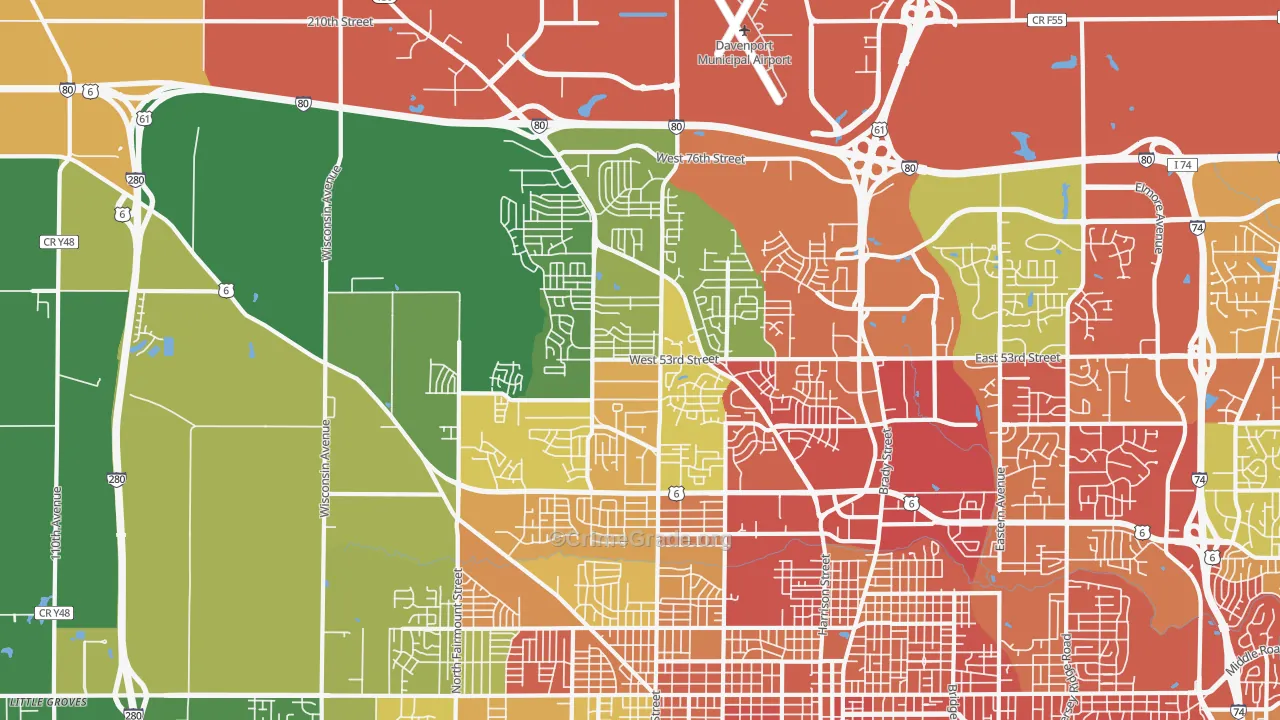 52806, IA Map of Drug-Related Crime Rates