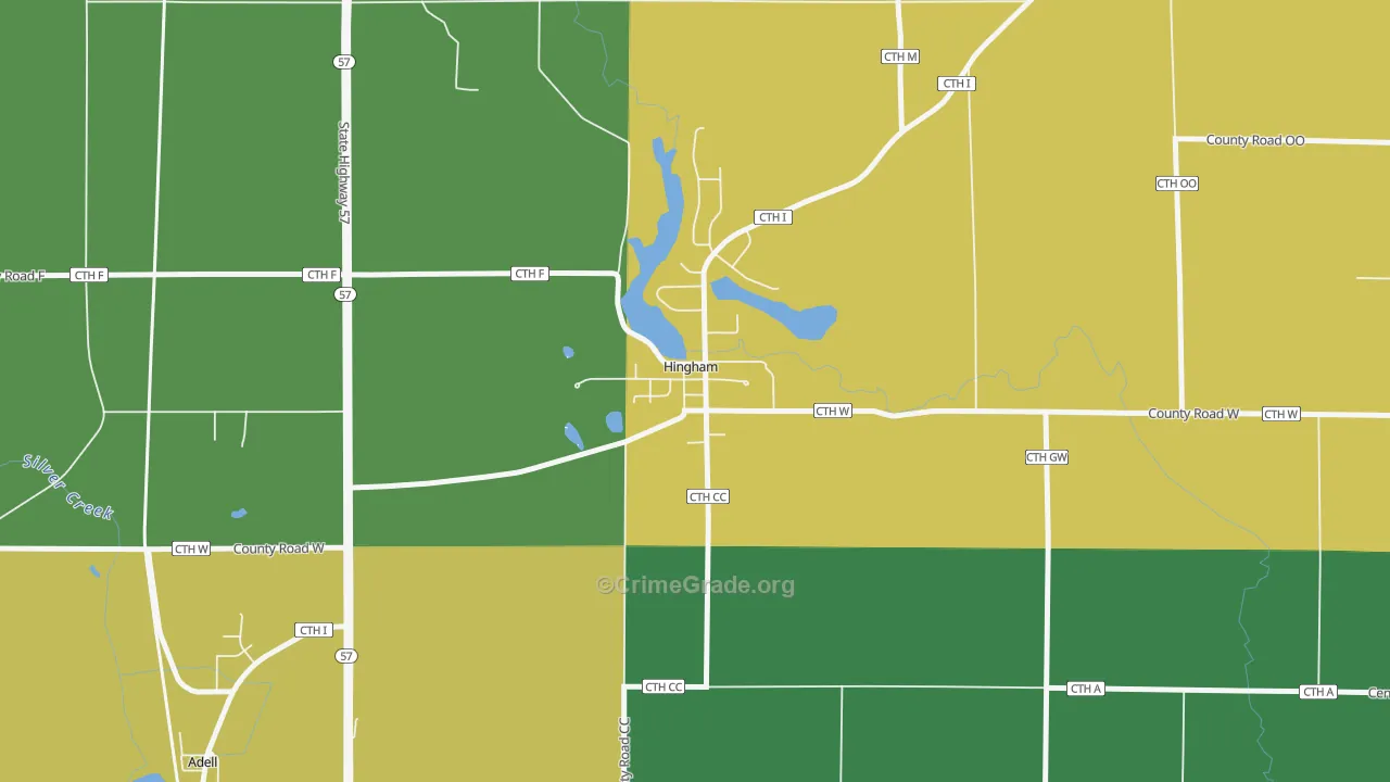 53031, WI Map of Drug-Related Crime Rates
