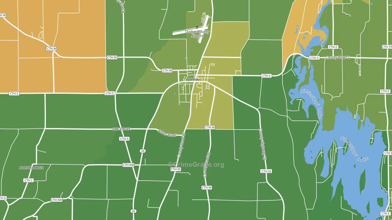 53039, WI Map of Drug-Related Crime Rates