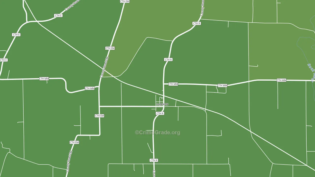 53047, WI Map of Drug-Related Crime Rates