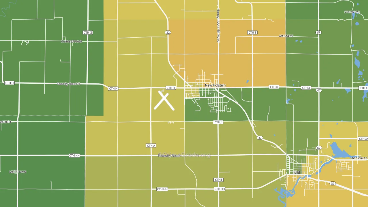 53061, WI Map of Drug-Related Crime Rates