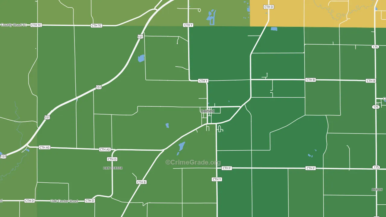 53065, WI Map of Drug-Related Crime Rates
