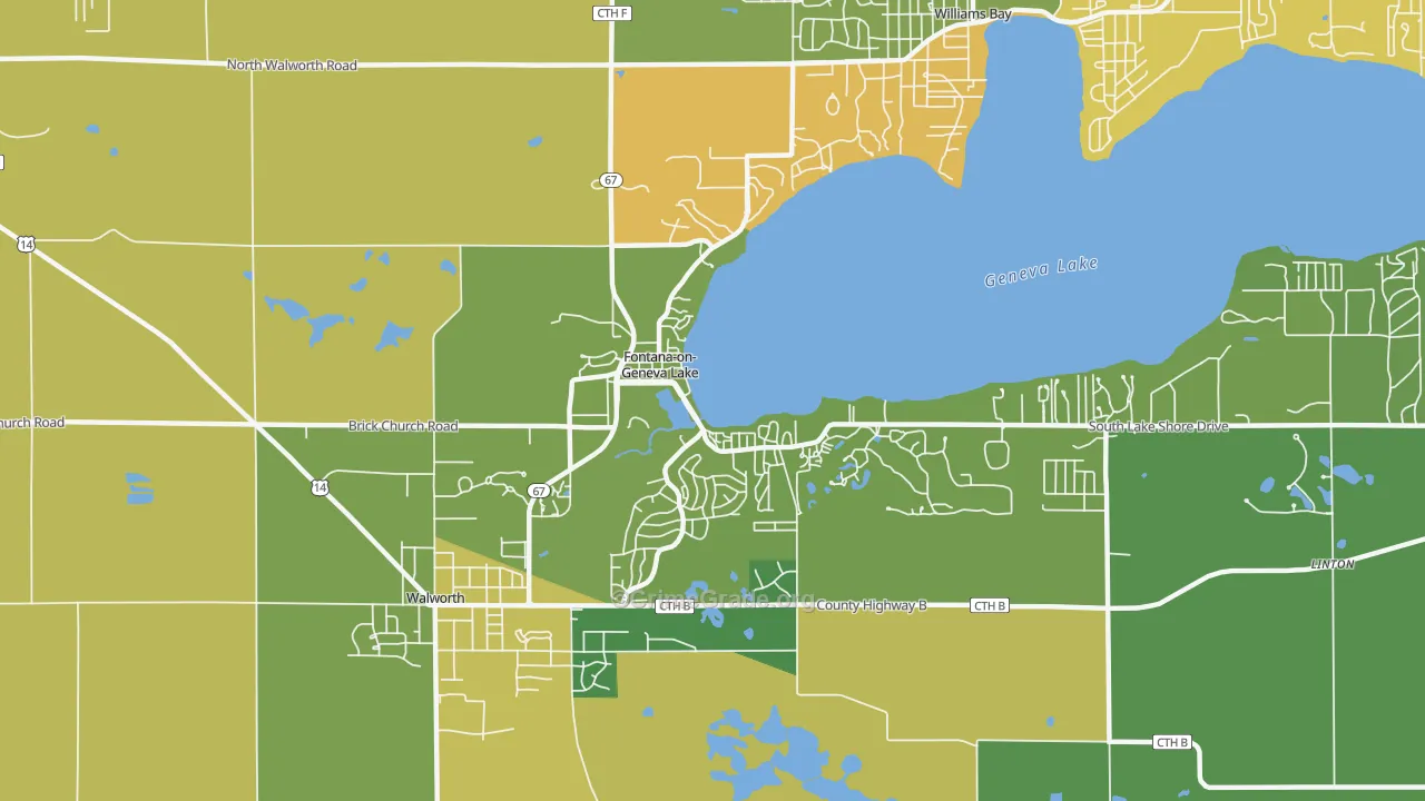 53125, WI Map of Drug-Related Crime Rates