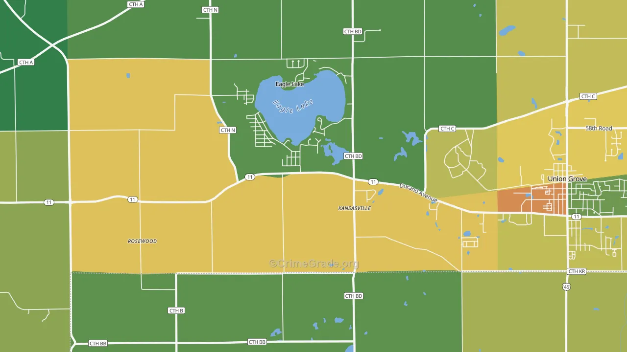 53139, WI Map of Drug-Related Crime Rates