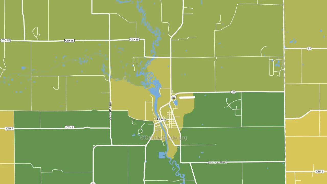 53502, WI Map of Drug-Related Crime Rates