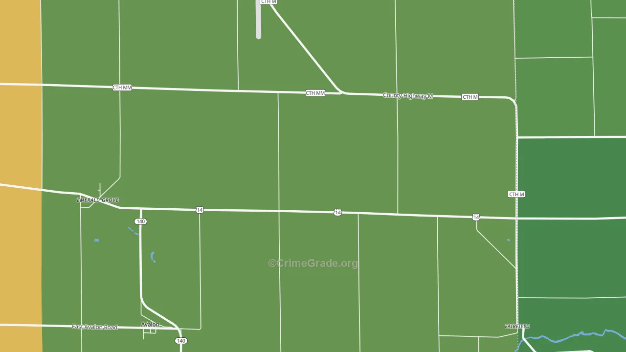 53505, WI Map of Drug-Related Crime Rates