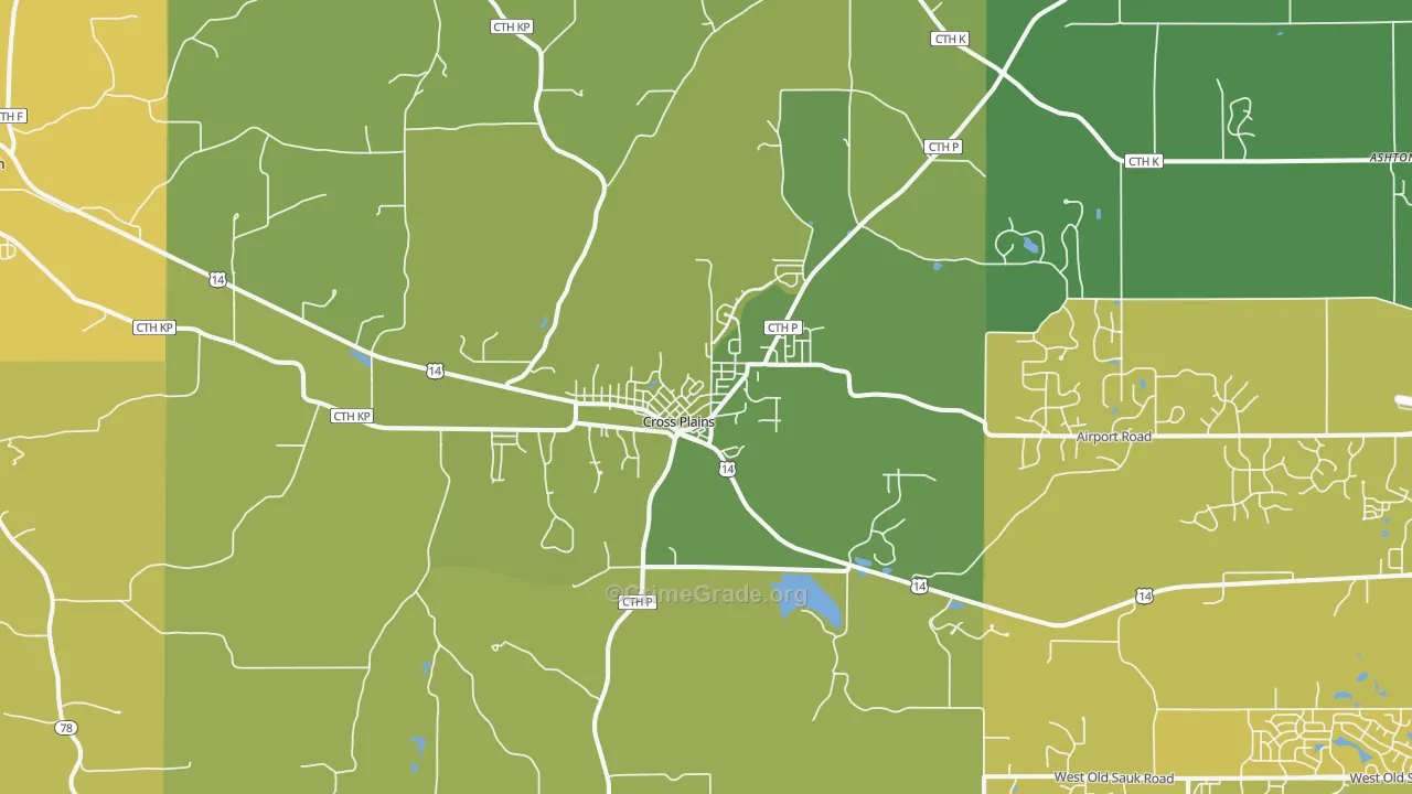 53528, WI Map of Drug-Related Crime Rates