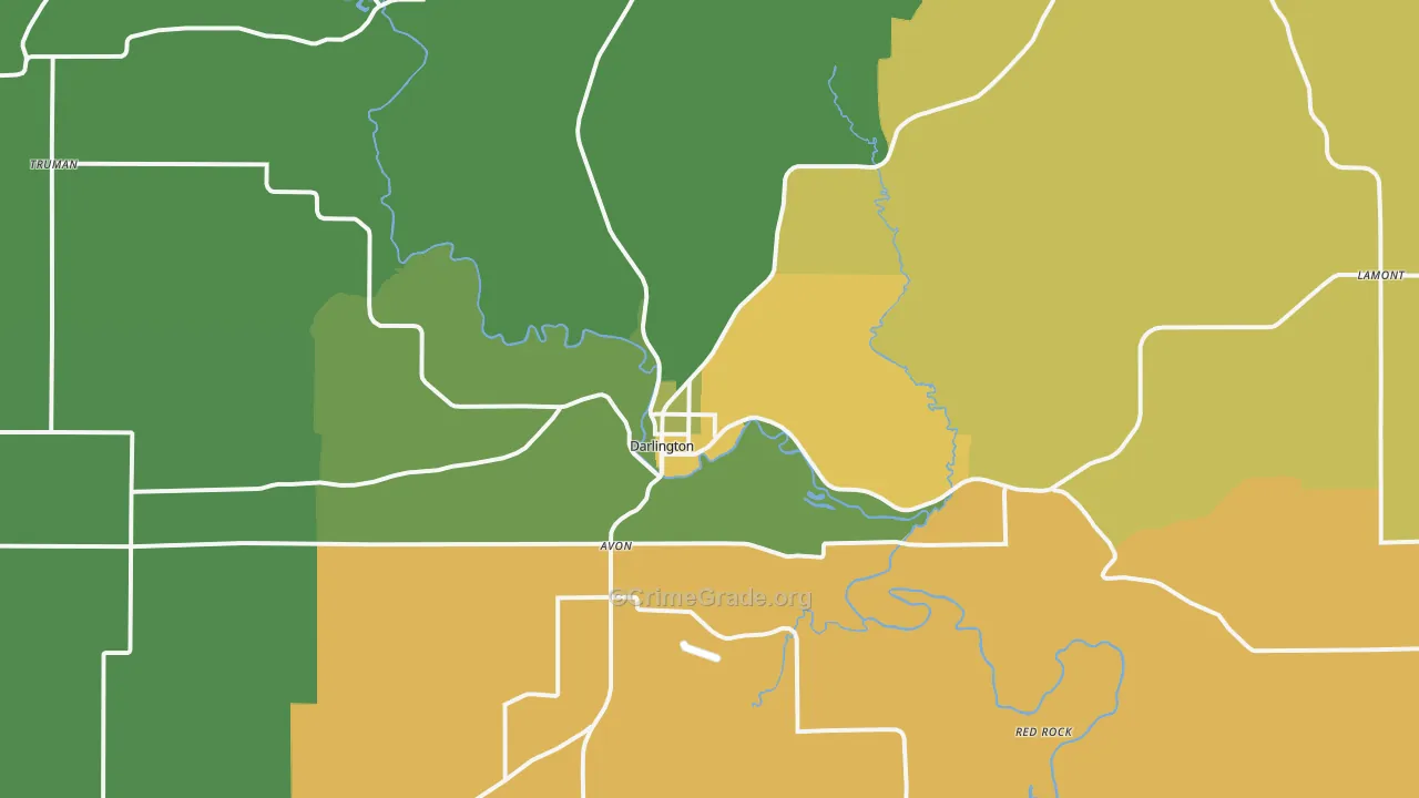 53530, WI Map of Drug-Related Crime Rates